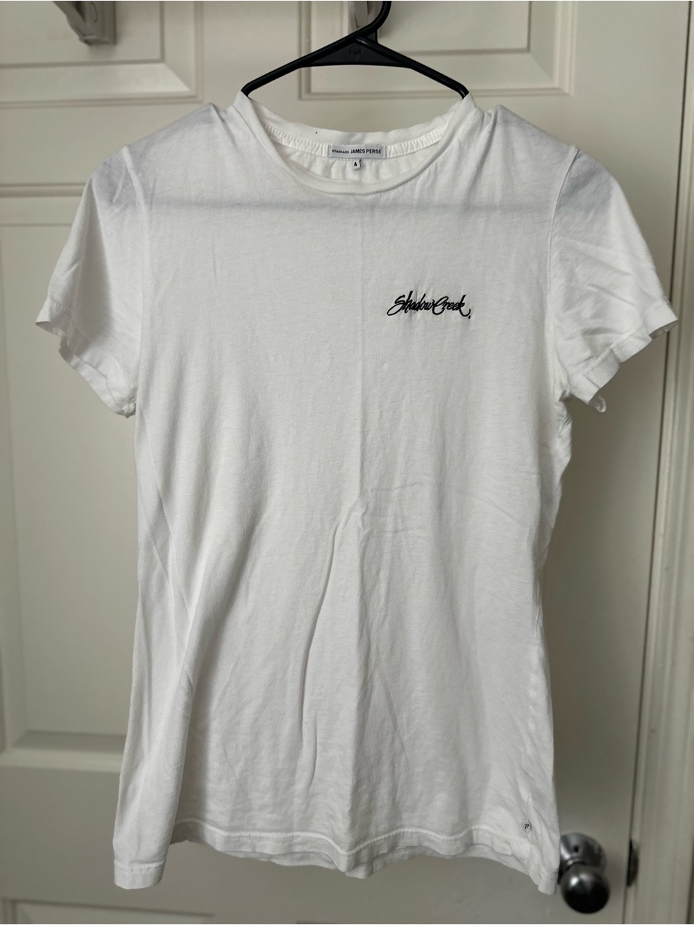 James Perse White Crewneck